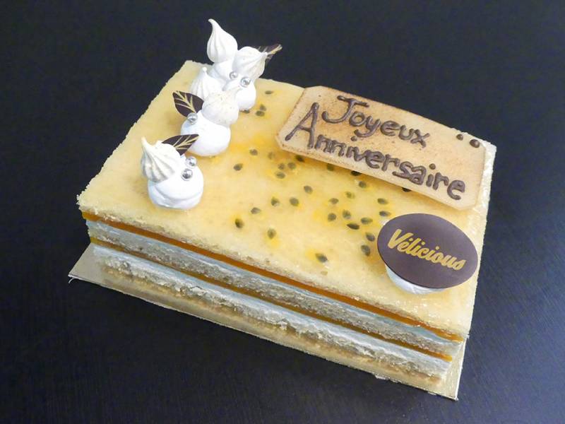 Gâteau d'anniversaire végane de Vélicious à Strasbourg